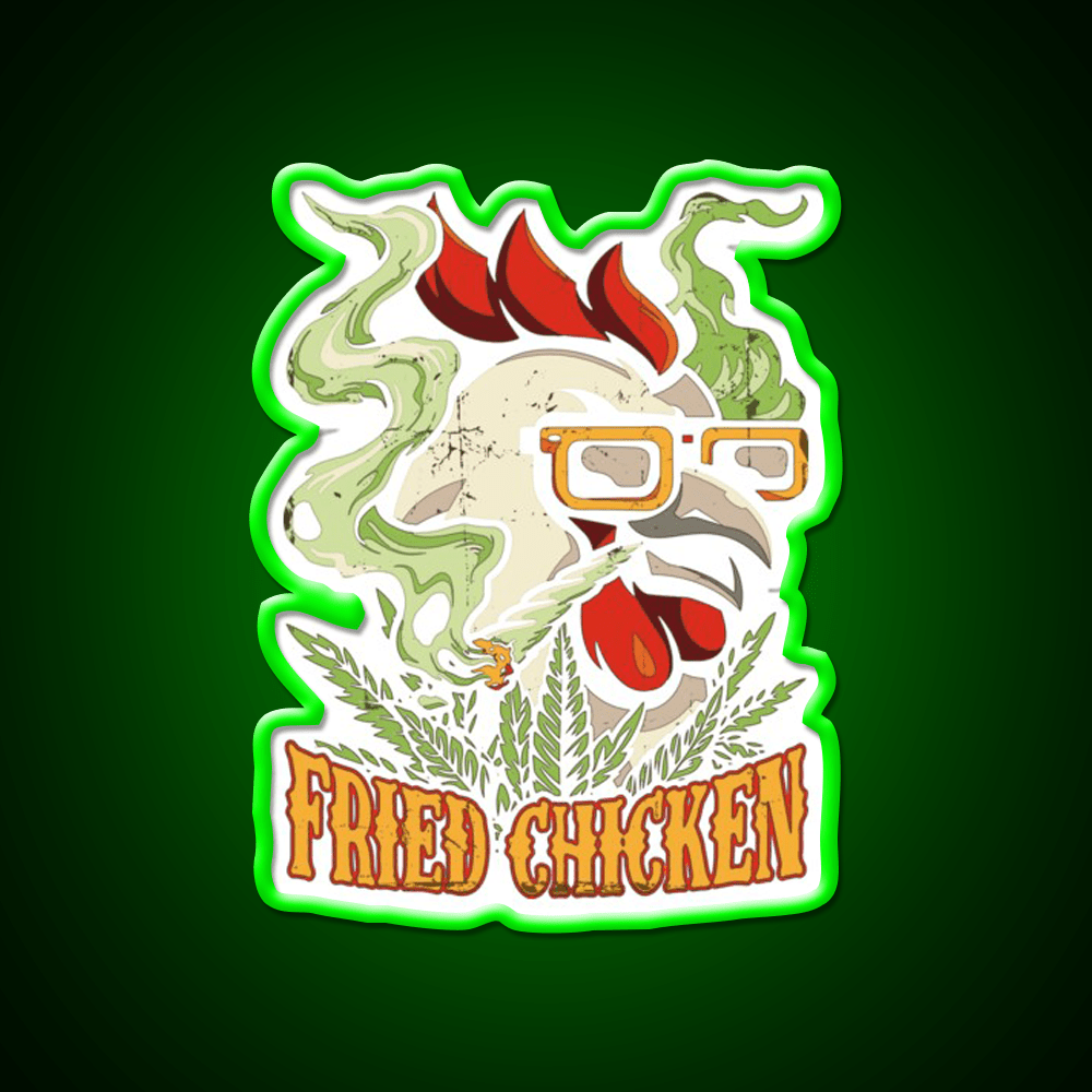 Fried Chicken Fast Food Led Neon Sign For Burger Place Wall Art Rgb Color - Shineneon