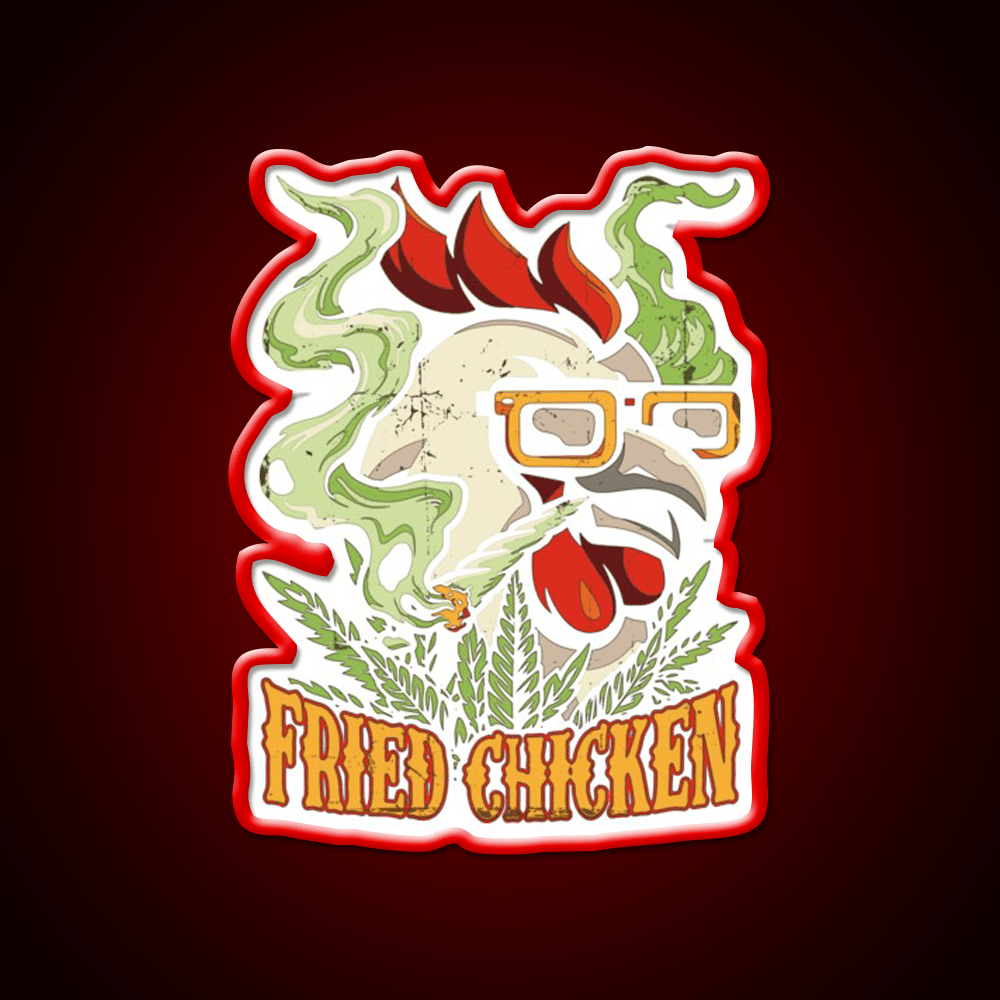 Fried Chicken Fast Food Led Neon Sign For Burger Place Wall Art Rgb Color - Shineneon