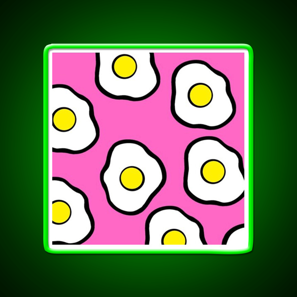 Fried Eggs Snack Food Led Neon Sign Rgb Color - Shineneon