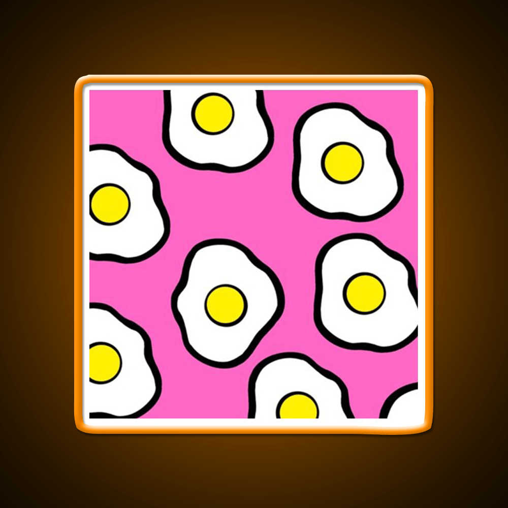 Fried Eggs Snack Food Led Neon Sign Rgb Color - Shineneon