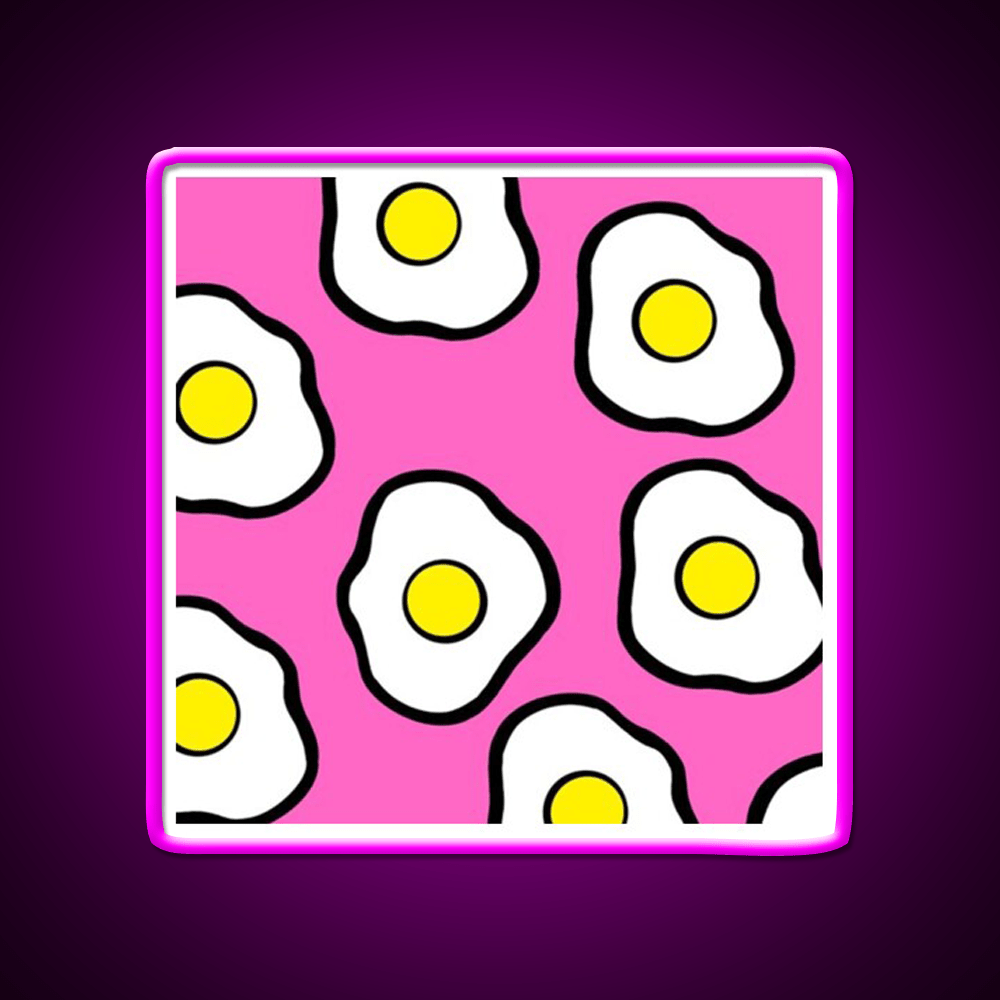 Fried Eggs Snack Food Led Neon Sign Rgb Color - Shineneon