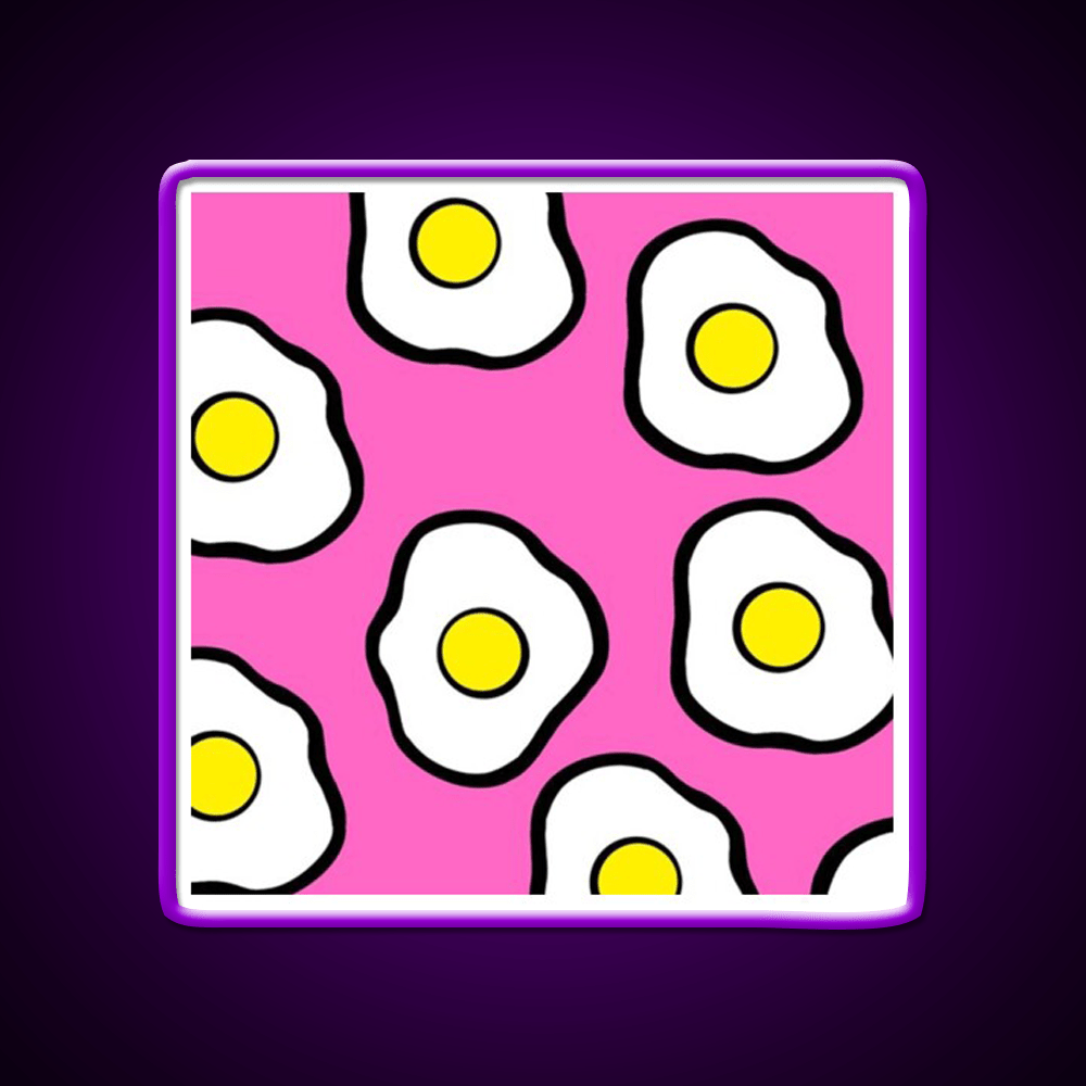 Fried Eggs Snack Food Led Neon Sign Rgb Color - Shineneon