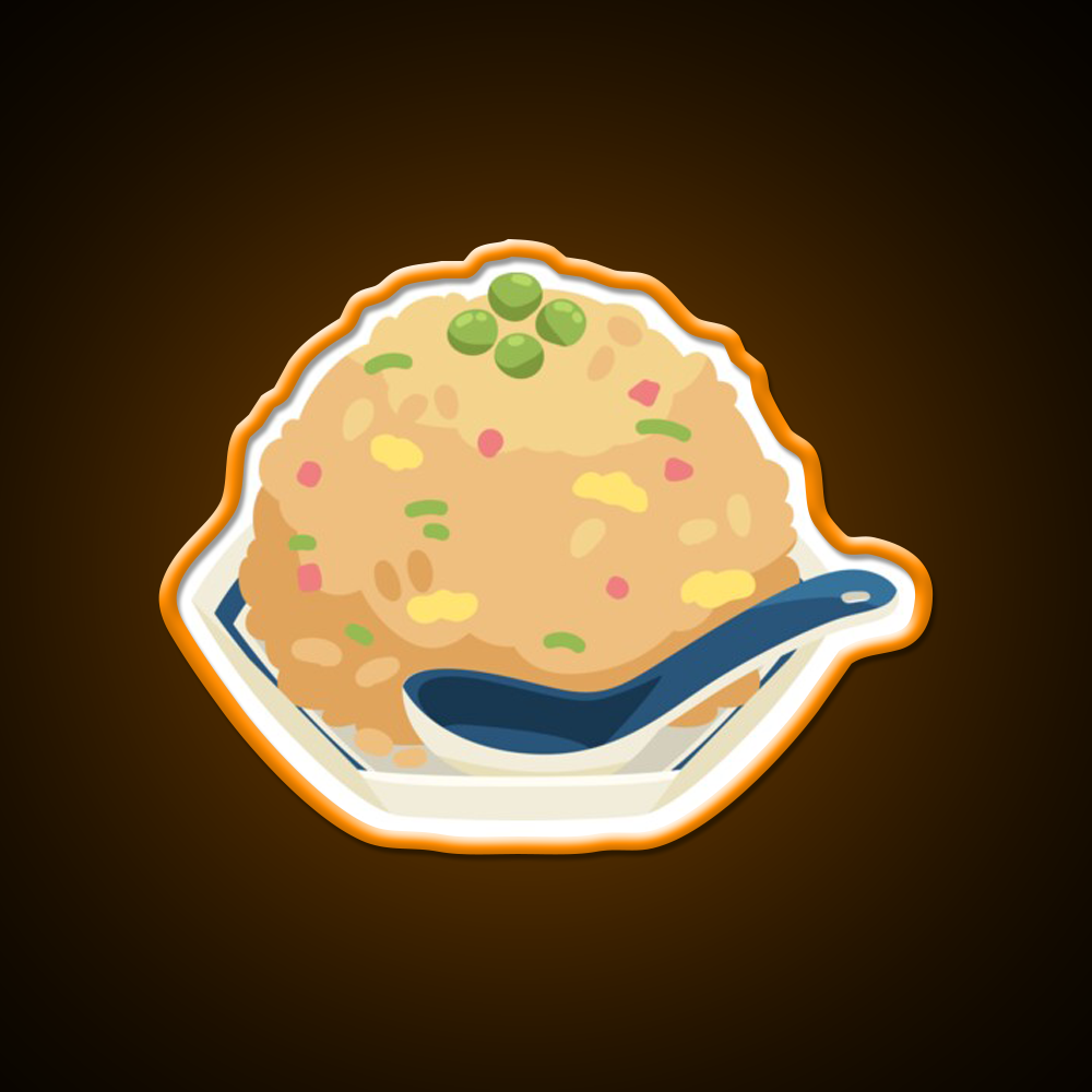 Fried Rice Led Neon Sign Chinese Food Rgb Color