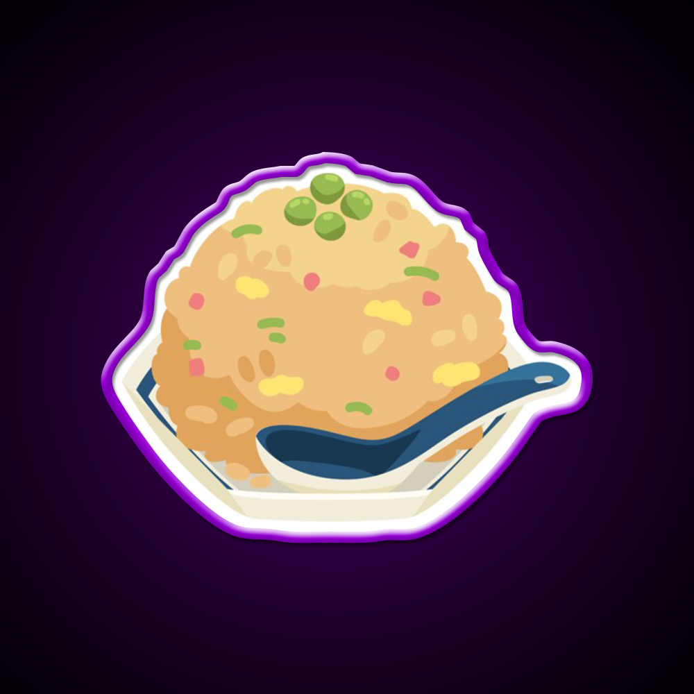 Fried Rice Led Neon Sign Chinese Food Rgb Color