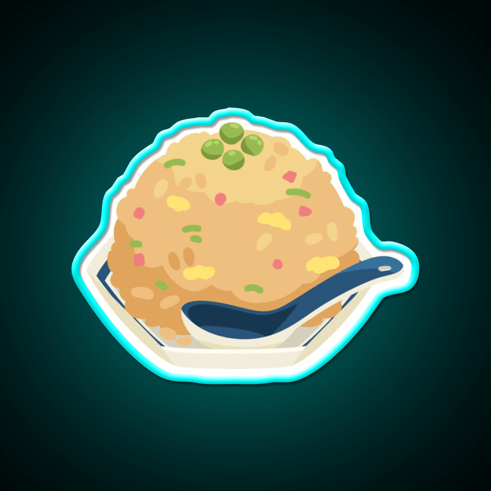 Fried Rice Led Neon Sign Chinese Food Rgb Color - Shineneon