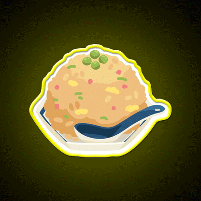 Fried Rice Led Neon Sign Chinese Food Rgb Color