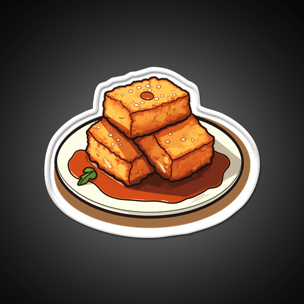 Fried Tofu Snack Food Led Neon Sign Rgb Color - Shineneon