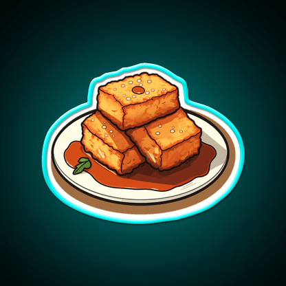 Fried Tofu Snack Food Led Neon Sign Rgb Color - Shineneon
