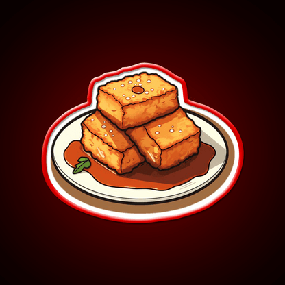 Fried Tofu Snack Food Led Neon Sign Rgb Color - Shineneon