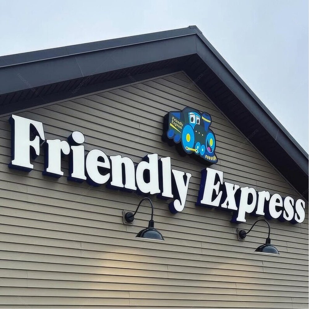 Friendly Express 3D Frontlit Channel Letters Led Light Sign - Shineneon
