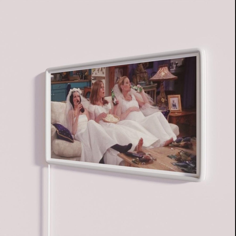 Friends Wedding Dress Rgb Led Neon Sign