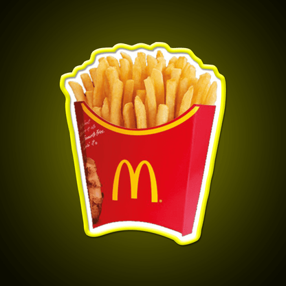 Fries Fast Food Led Neon Sign For Burger Place Open Food Sign Rgb Color - Shineneon