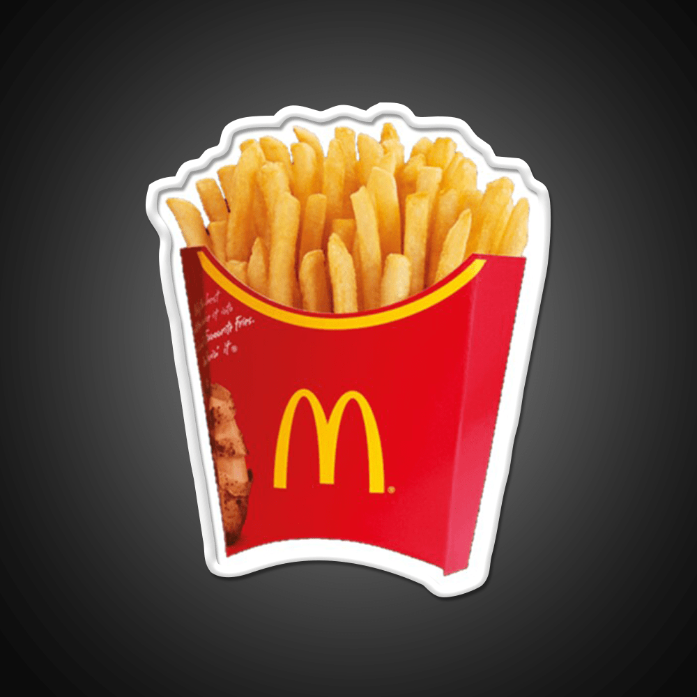 Fries Fast Food Led Neon Sign For Burger Place Open Food Sign Rgb Color - Shineneon