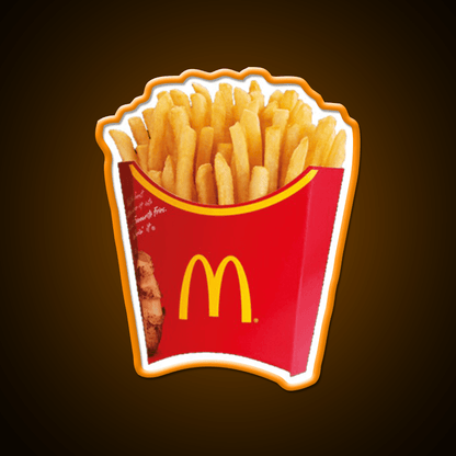 Fries Fast Food Led Neon Sign For Burger Place Open Food Sign Rgb Color - Shineneon