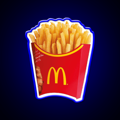 Fries Fast Food Led Neon Sign For Burger Place Open Food Sign Rgb Color - Shineneon