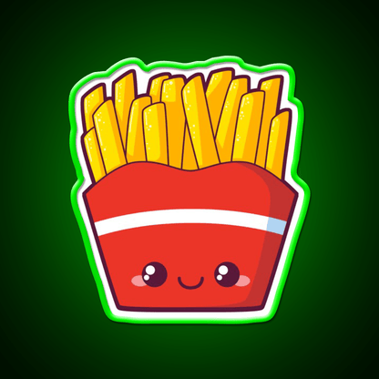 Fries Fast Food Led Neon Sign For Burger Place Restaurant Neon Sign Rgb Color - Shineneon