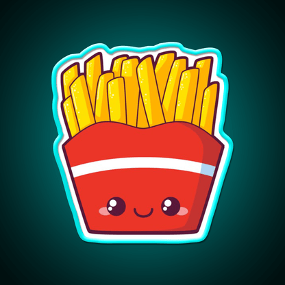 Fries Fast Food Led Neon Sign For Burger Place Restaurant Neon Sign Rgb Color - Shineneon