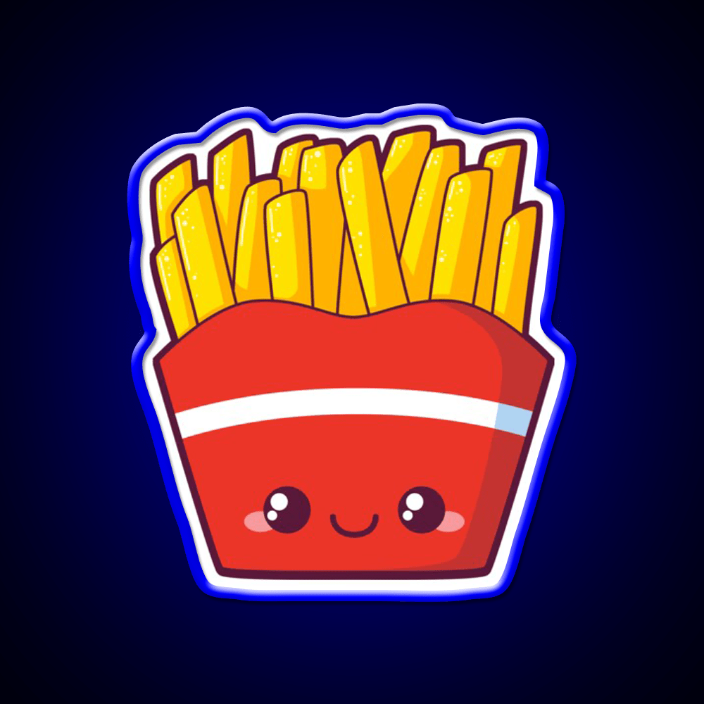 Fries Fast Food Led Neon Sign For Burger Place Restaurant Neon Sign Rgb Color - Shineneon
