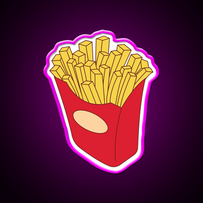 Fries Fast Food Led Neon Sign For Burger Place Wall Art Rgb Color - Shineneon