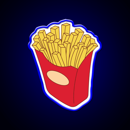 Fries Fast Food Led Neon Sign For Burger Place Wall Art Rgb Color - Shineneon