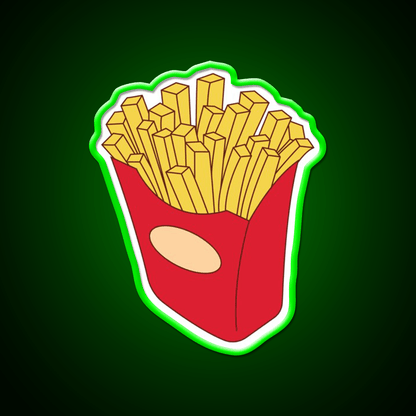 Fries Fast Food Led Neon Sign For Burger Place Wall Art Rgb Color - Shineneon