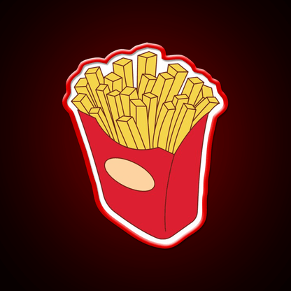 Fries Fast Food Led Neon Sign For Burger Place Wall Art Rgb Color - Shineneon