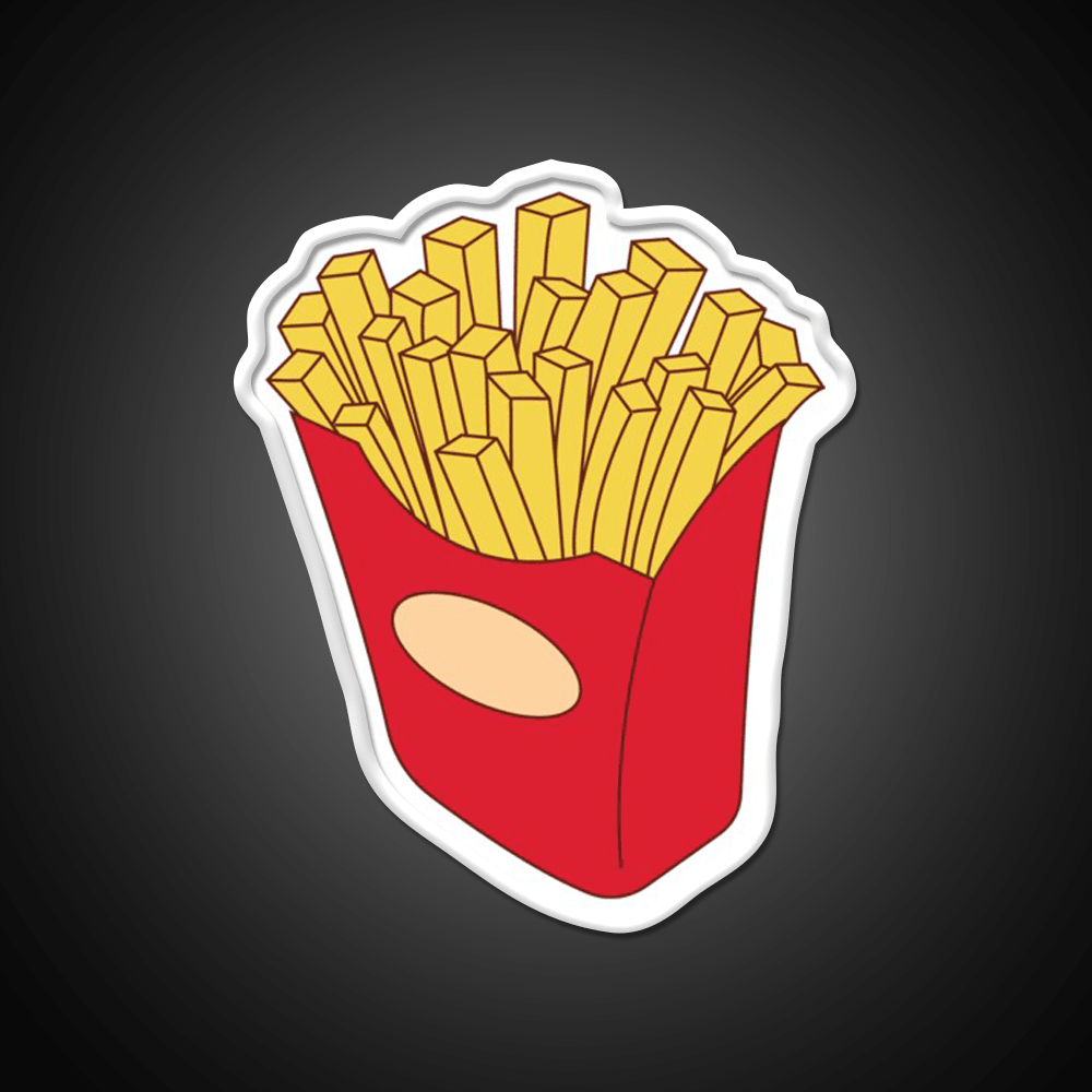 Fries Fast Food Led Neon Sign For Burger Place Wall Art Rgb Color - Shineneon