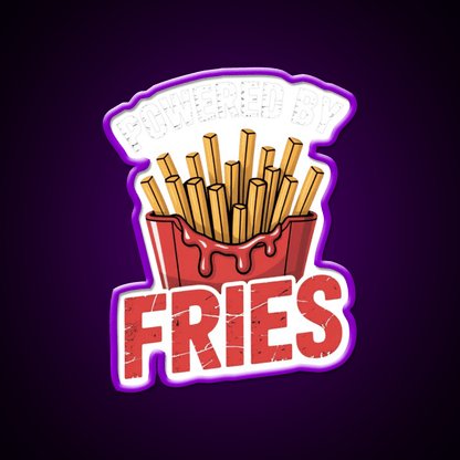 Fries Lovers French Fries Fast Food Led Neon Sign For Burger Place Rgb Color - Shineneon