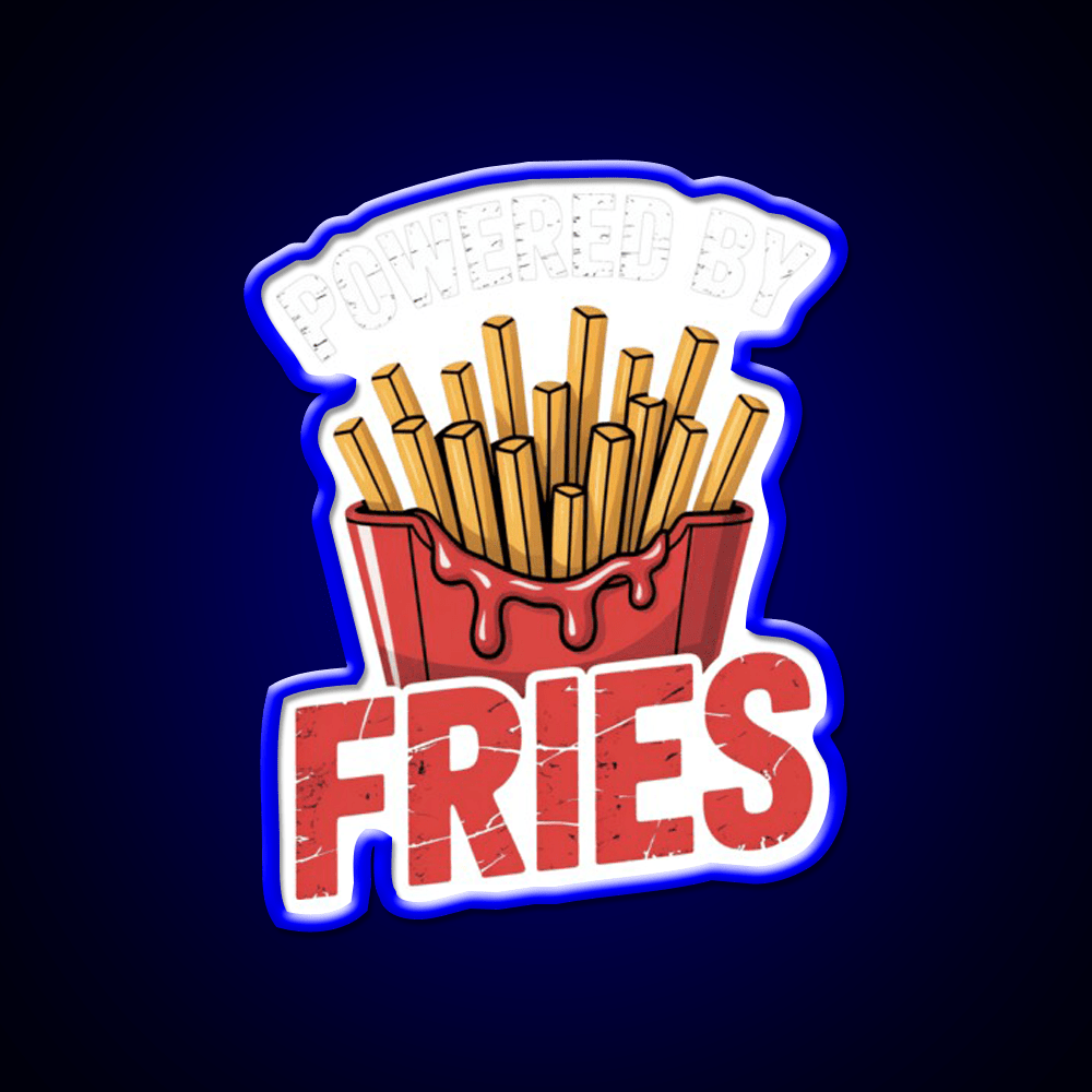 Fries Lovers French Fries Fast Food Led Neon Sign For Burger Place Rgb Color - Shineneon