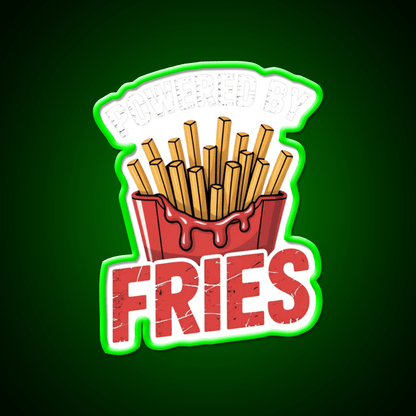 Fries Lovers French Fries Fast Food Led Neon Sign For Burger Place Rgb Color - Shineneon