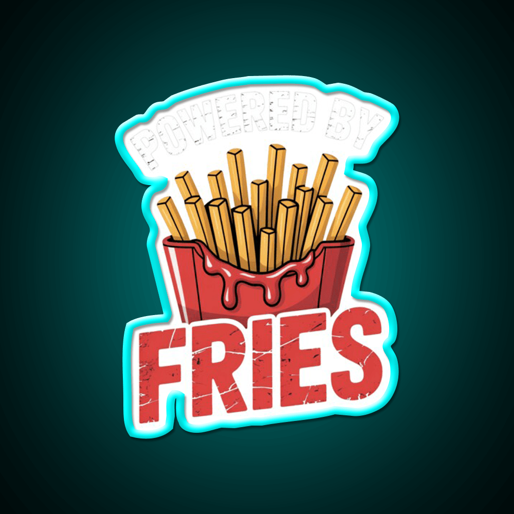 Fries Lovers French Fries Fast Food Led Neon Sign For Burger Place Rgb Color - Shineneon