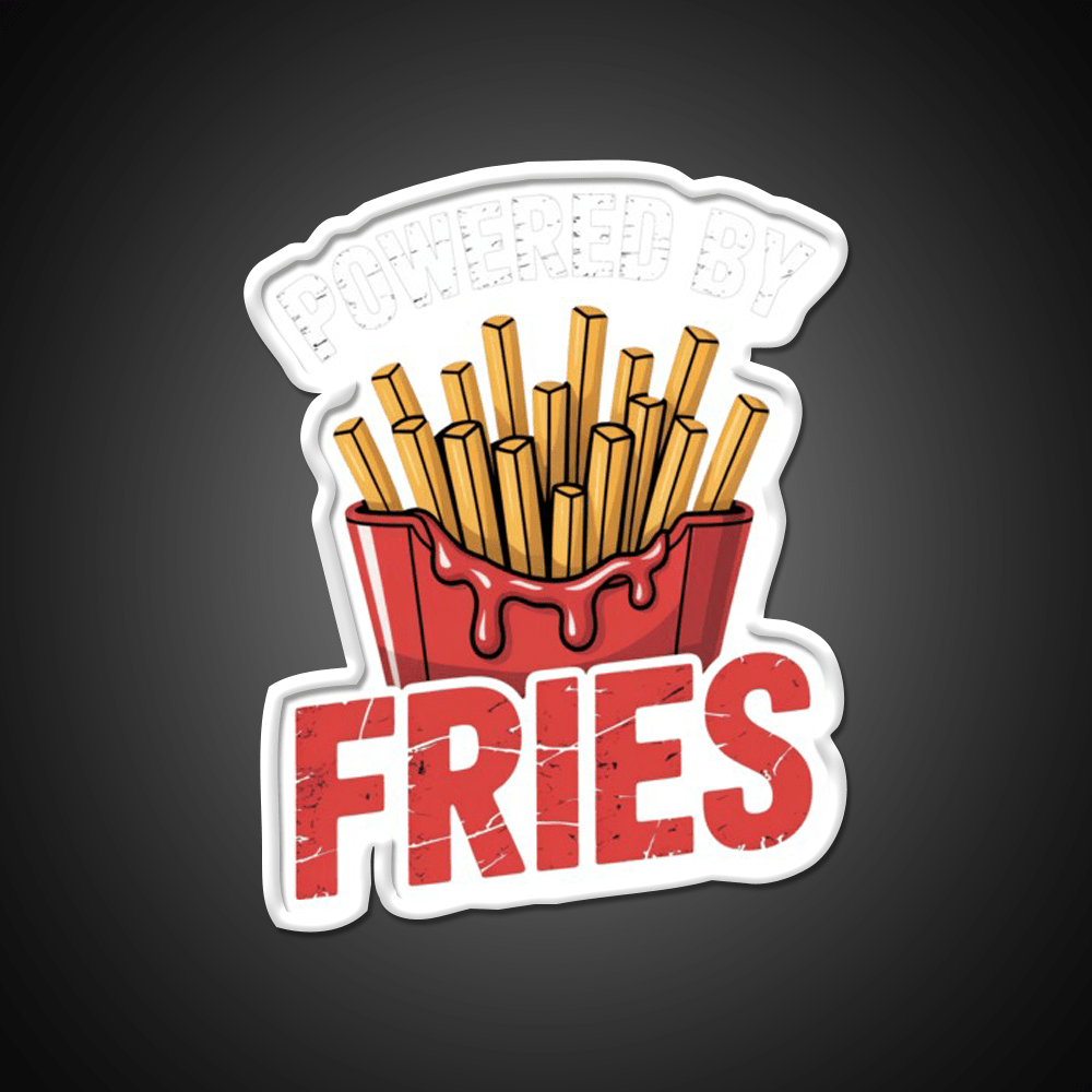 Fries Lovers French Fries Fast Food Led Neon Sign For Burger Place Rgb Color - Shineneon