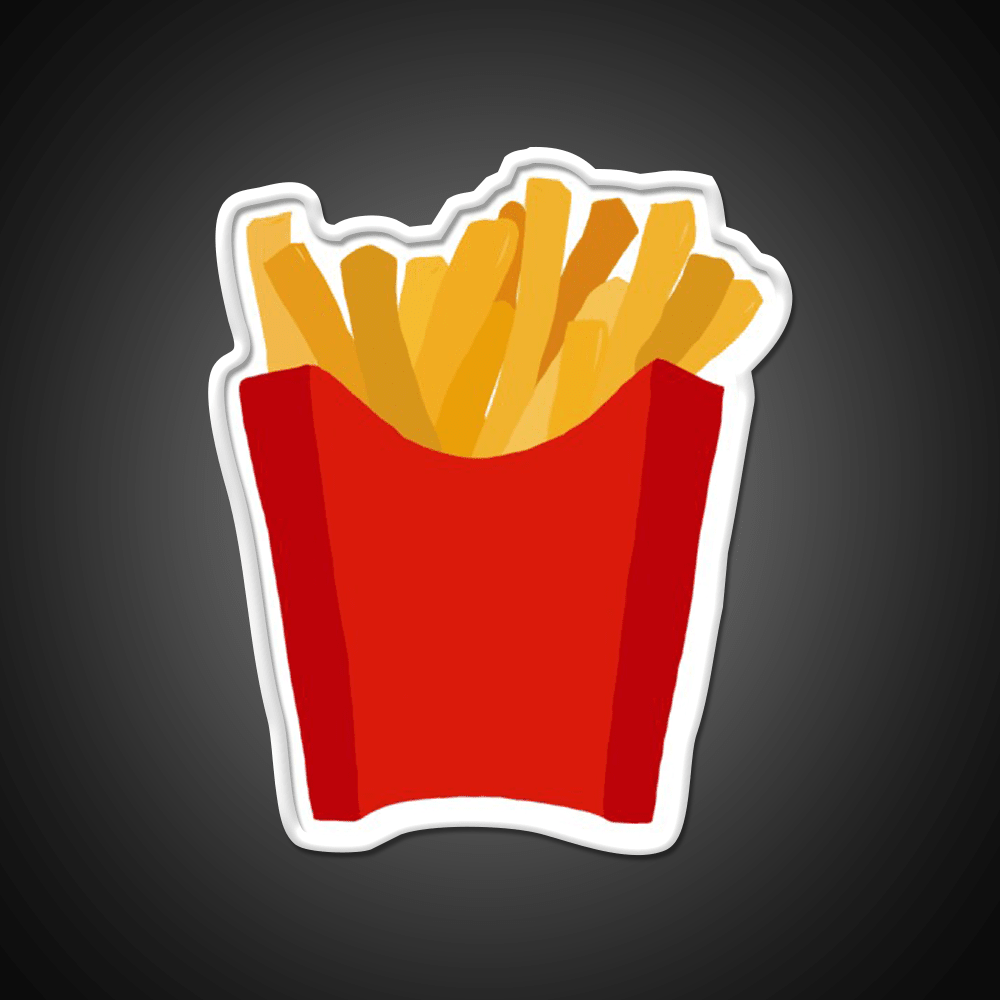 Fries Over Everything Fast Food Led Neon Sign For Burger Place Rgb Color - Shineneon