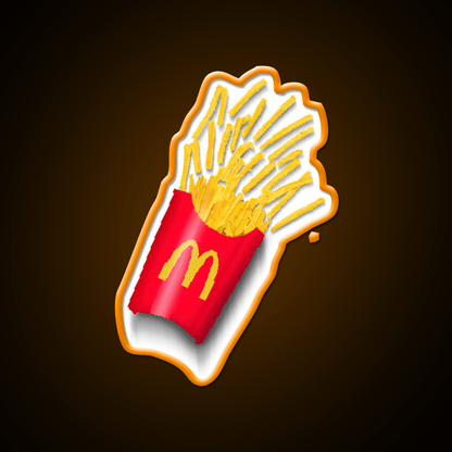 Fries Pixel Art Fast Food Led Neon Sign For Burger Place Rgb Color - Shineneon