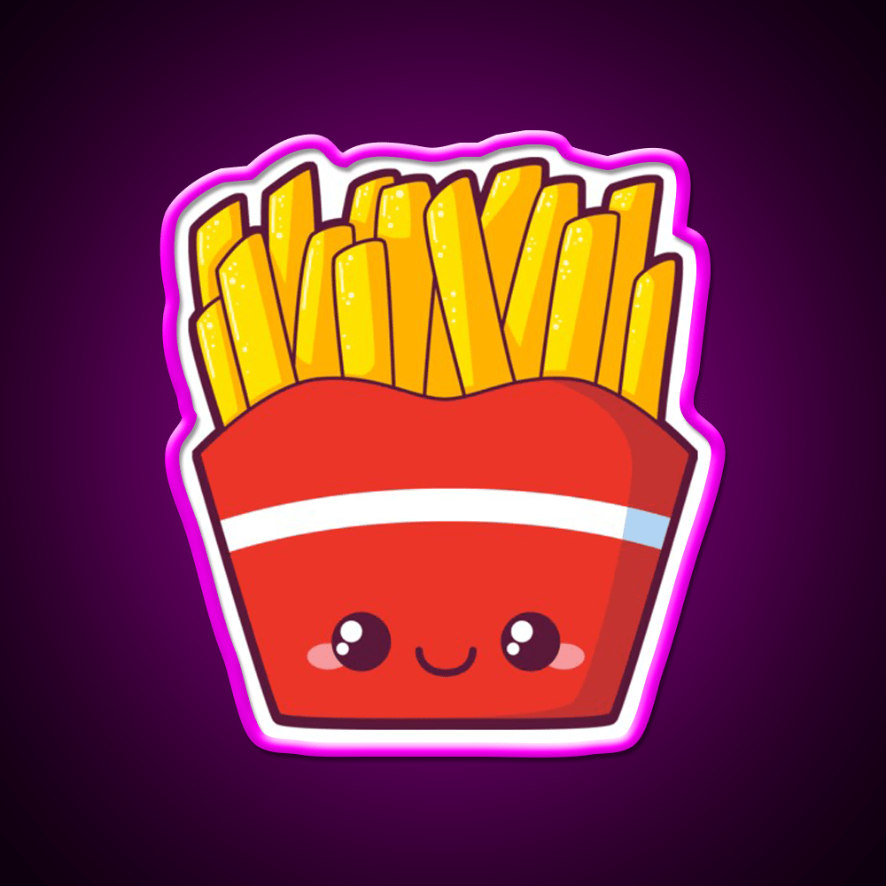 Fries Snack Food Led Neon Sign Rgb Color - Shineneon