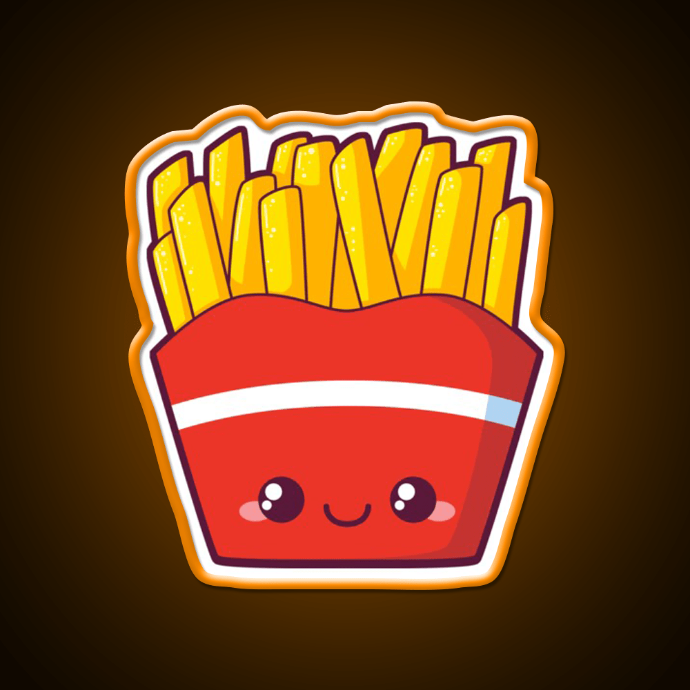 Fries Snack Food Led Neon Sign Rgb Color - Shineneon