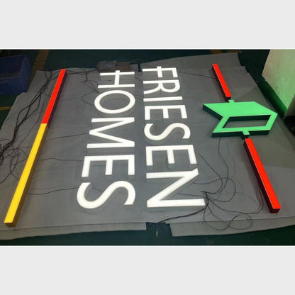 Friesen Homes 3D Frontlit Channel Letters Led Light Sign - Shineneon