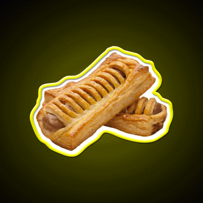 Frikandelbroodje Snack Food Led Neon Sign Rgb Color - Custom LED neon sign front view
