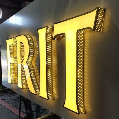 Frit 3D Frontlit And Backlit Channel Letter Led Light Sign - Shineneon