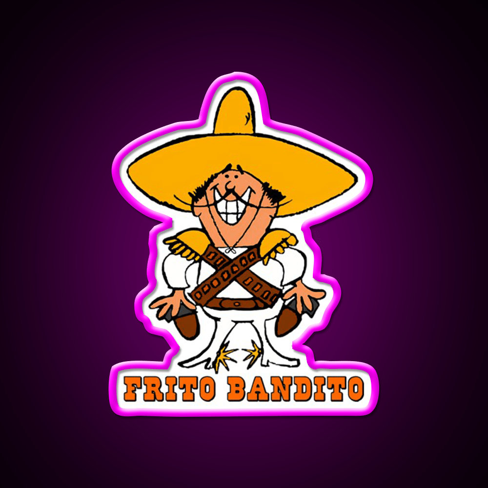 Frito Bandito Snack Food Led Neon Sign Rgb Color - Shineneon