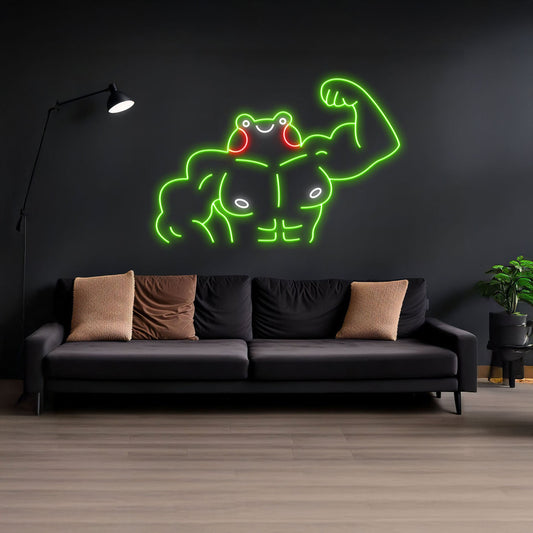 Frog Gymmer Neon Sign