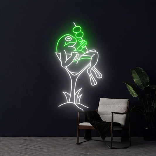 Frog Martini Neon Light