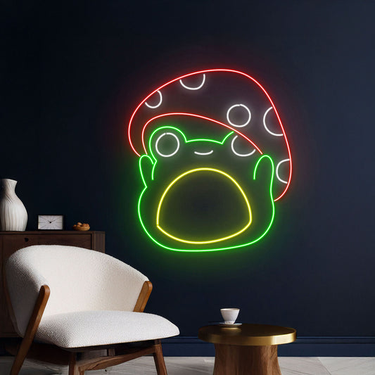 Frog Mushroom Neon Light Toad Led Sign