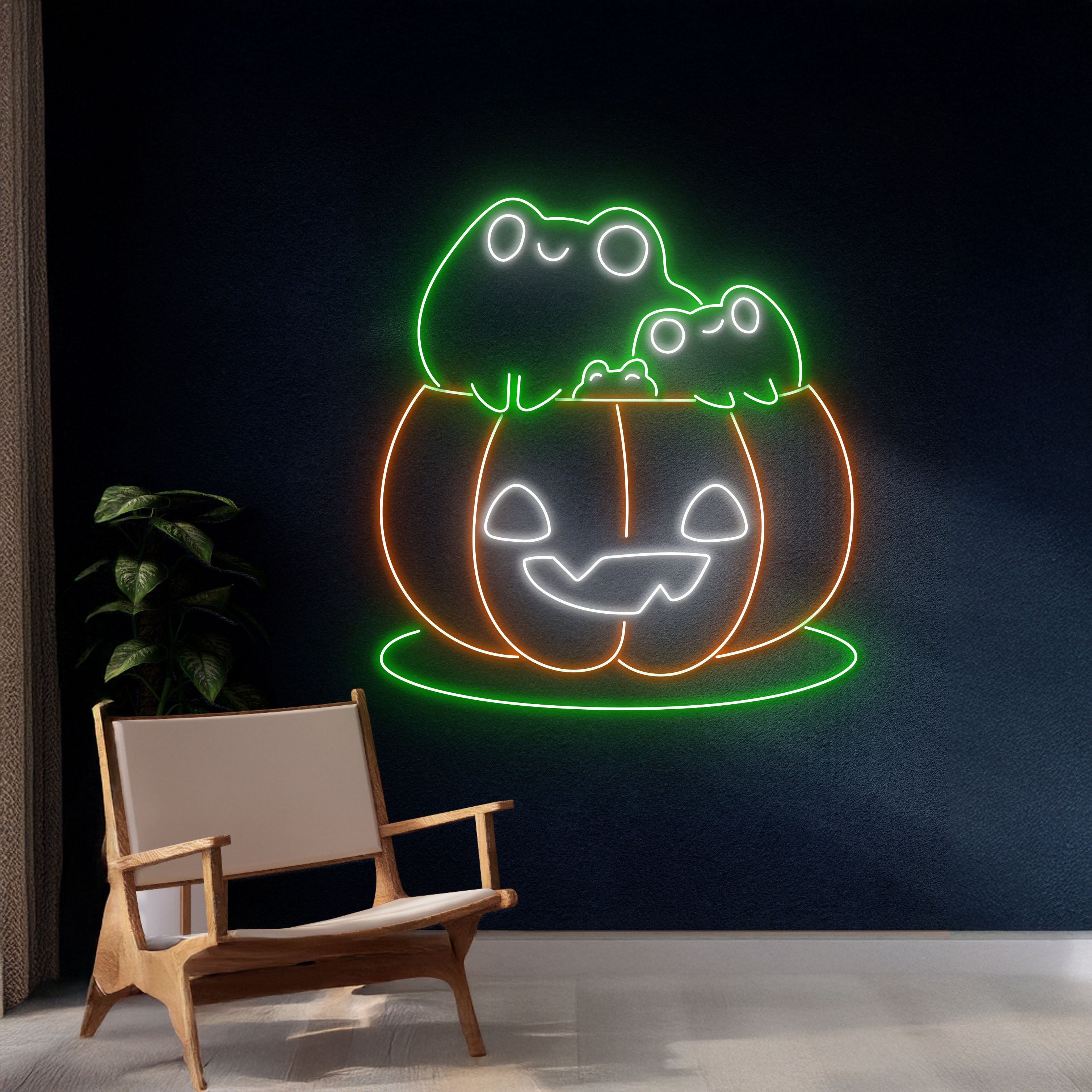 Frog Pumpkin Neon Sign | Shineneon