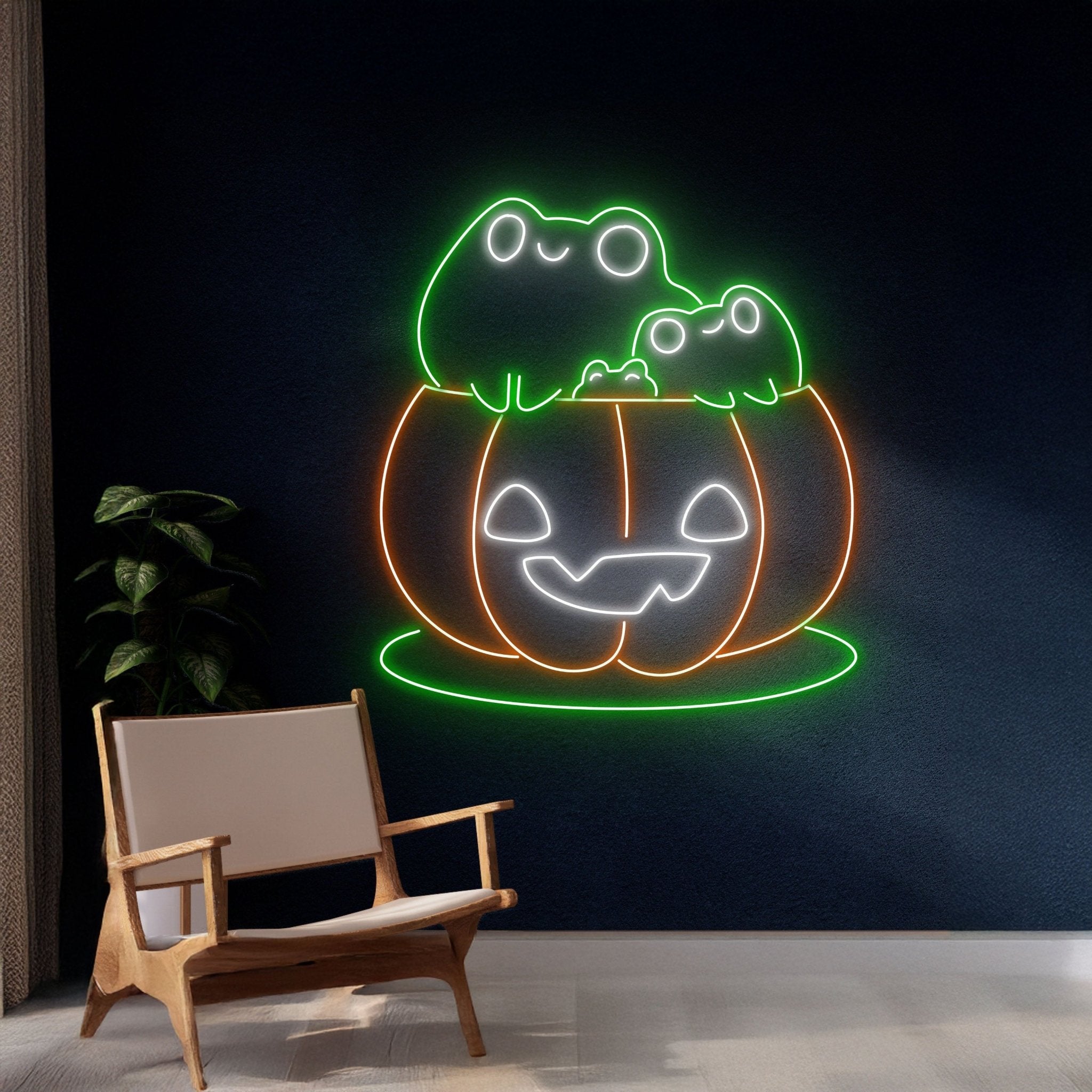 Frog Pumpkin Neon Sign - Shineneon