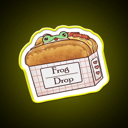 Frog Sandwhich Snack Food Led Neon Sign Rgb Color - Shineneon