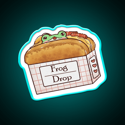 Frog Sandwhich Snack Food Led Neon Sign Rgb Color - Shineneon