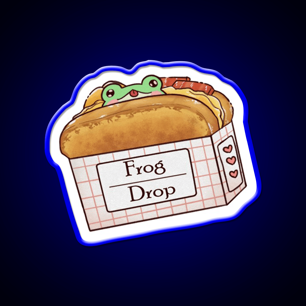 Frog Sandwhich Snack Food Led Neon Sign Rgb Color - Shineneon