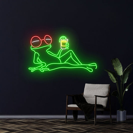 Frog Tequila Led Sign