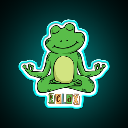 Frog Yoga Led Neon Sign For Wellness Space Rgb Color